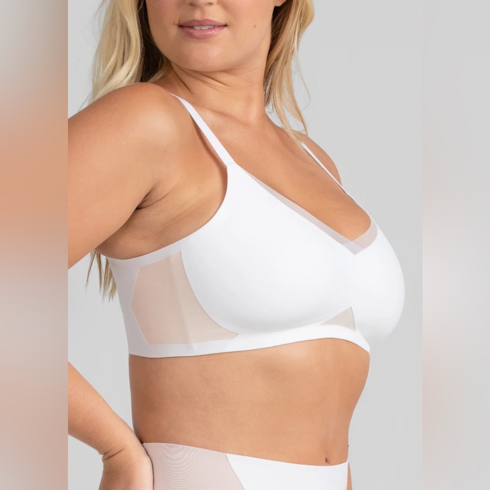 Honeylove | Medium 36 B/C White Astral Crossover Bra - Picture 6 of 6